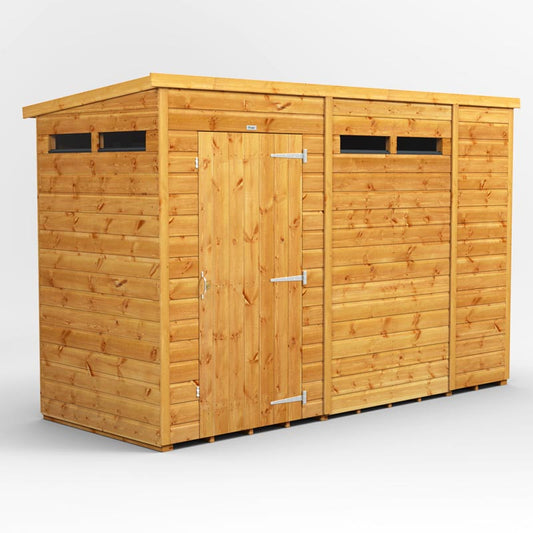 Power Pent Wooden Secure Shed 10x4