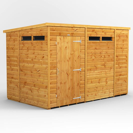 Power Pent Wooden Secure Shed 10x6