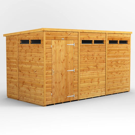Power Pent Wooden Secure Shed 12x6