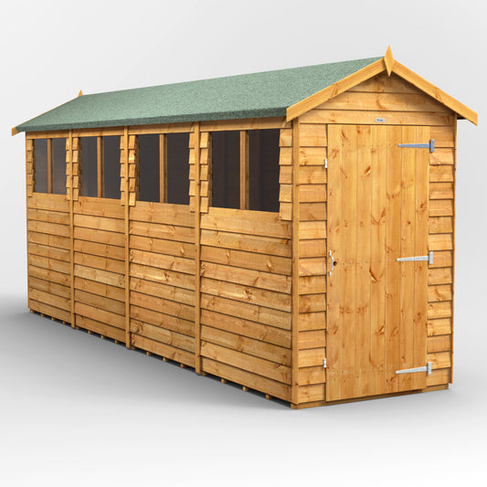 16x4 Power Overlap Apex Shed