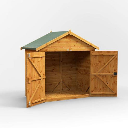 6x3 Power Bike Store - Apex Roof