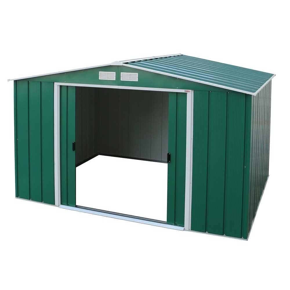 Sapphire 10 x 8 Metal Shed - Green