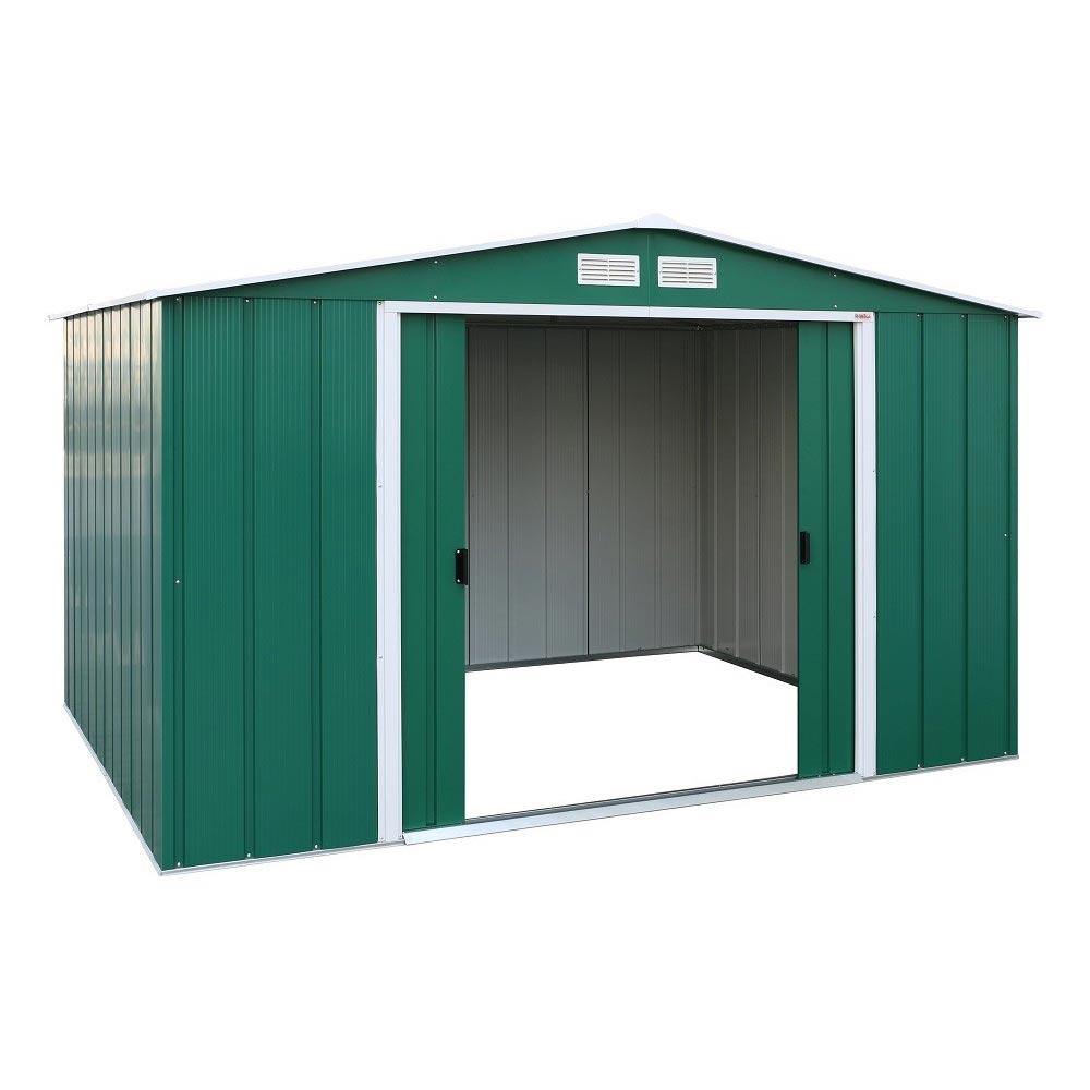 Sapphire 10 x 8 Metal Shed - Green