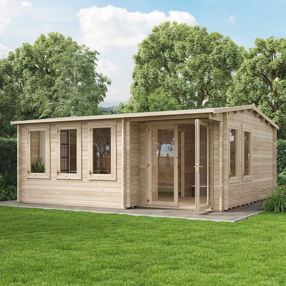 Welbeck Log Cabin Garden Office 5.5x5m