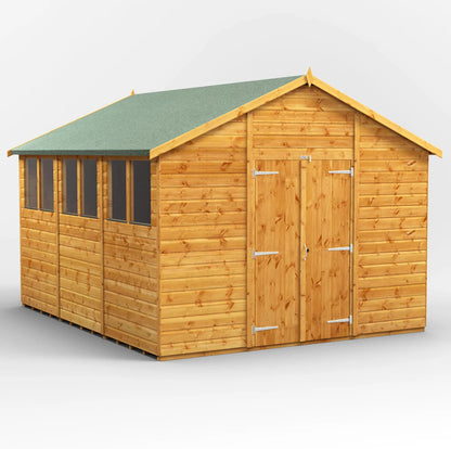 12x10 Power Tongue & Groove Apex Shed