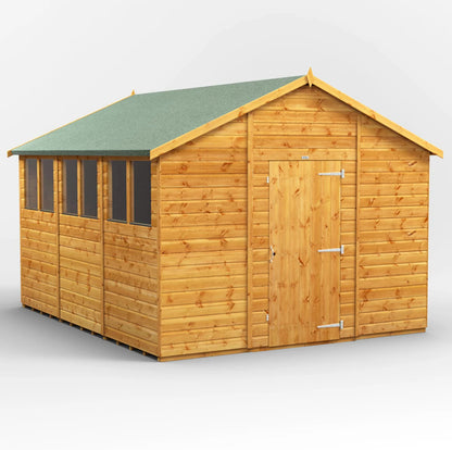 12x10 Power Tongue & Groove Apex Shed