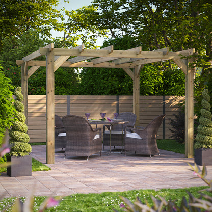 12x12 Power Pergola
