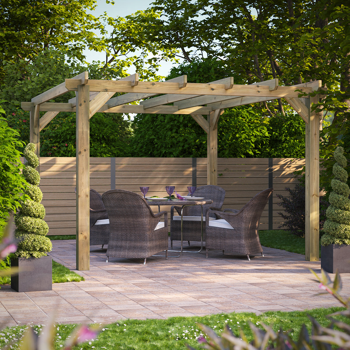 12x14 Power Pergola