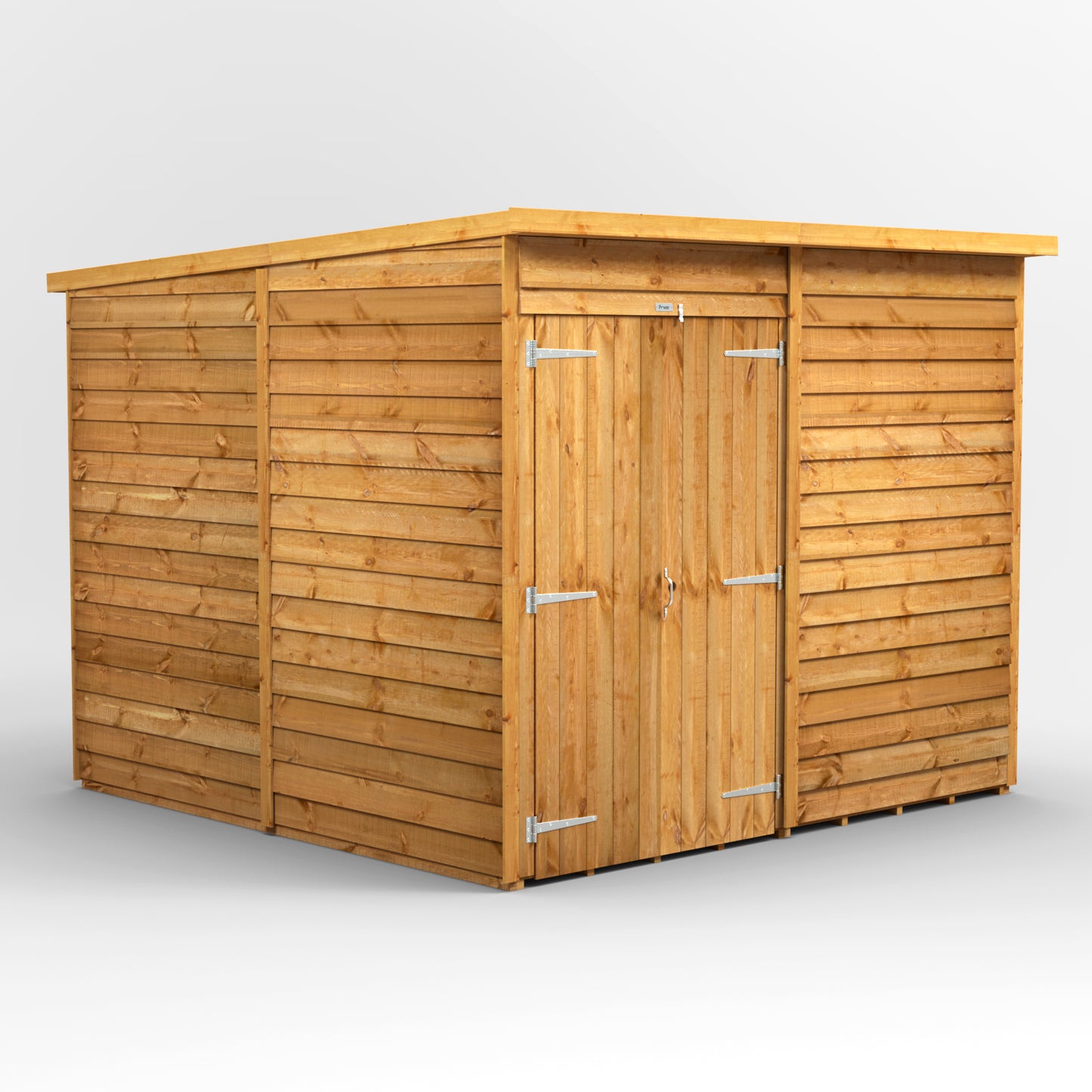 8x8 Power Overlap Pent Roof Shed