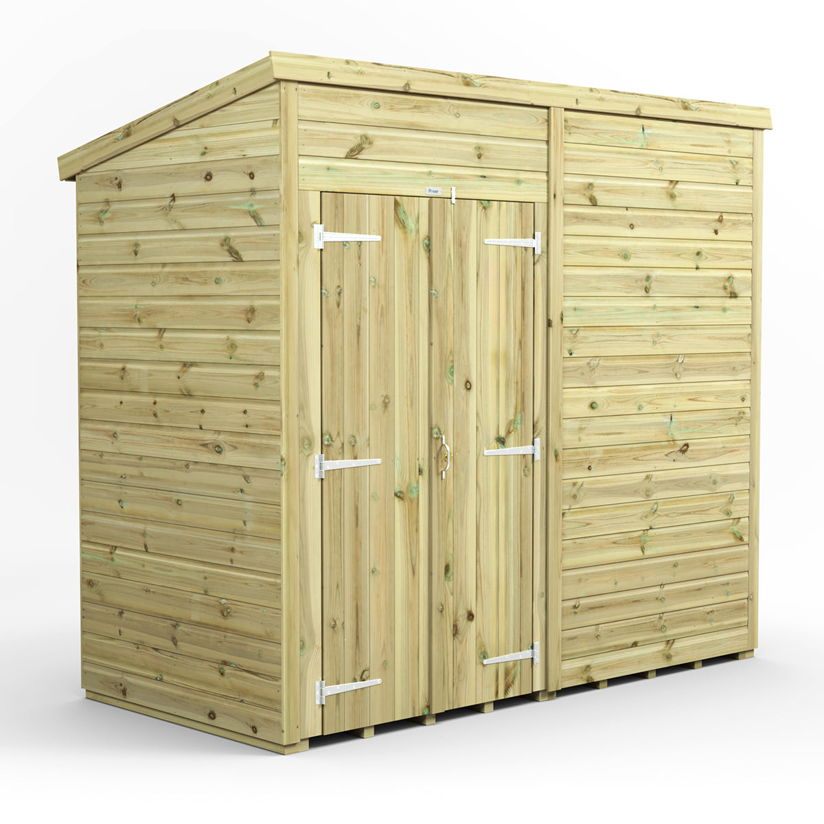 8X4 Power Premium Pent Shed