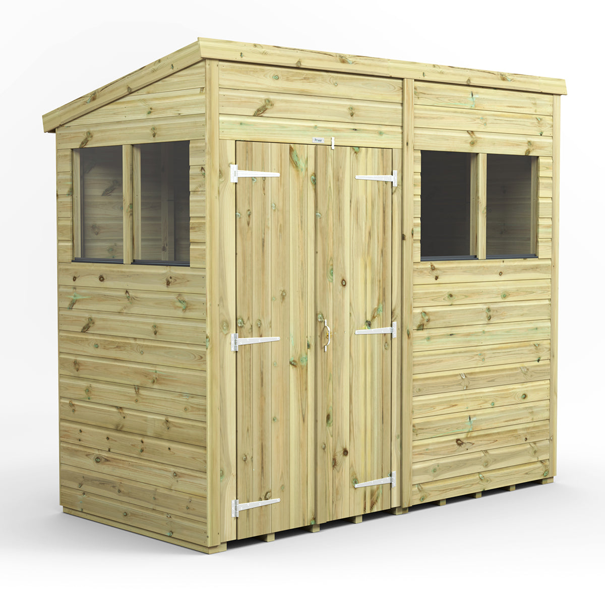 8X4 Power Premium Pent Shed