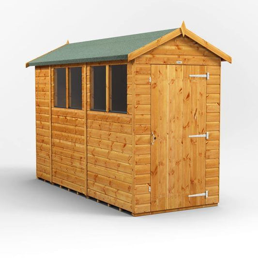 10x4 Power Tongue & Groove Apex Shed