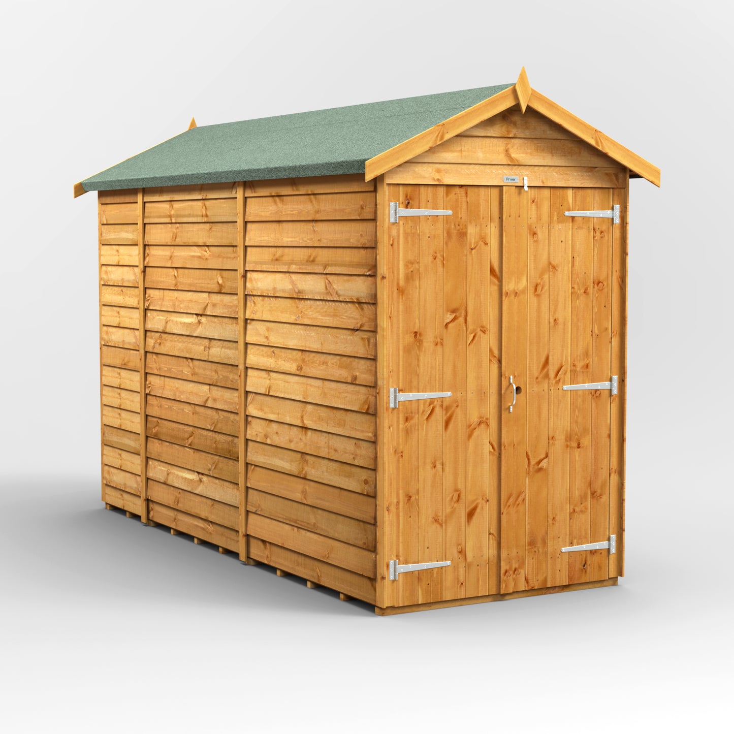 10x4 Power Overlap Apex Shed
