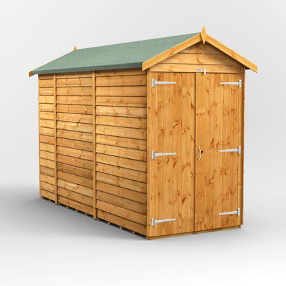 10x4 Power Overlap Apex Shed