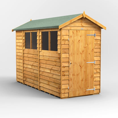10x4 Power Overlap Apex Shed