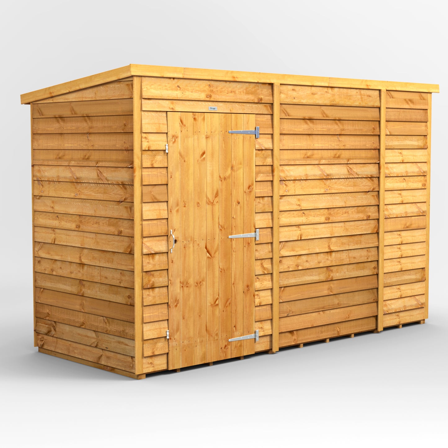 10x4 Power Overlap Pent Roof Shed