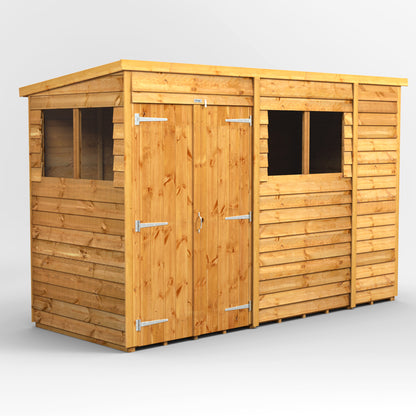 10x4 Power Overlap Pent Roof Shed