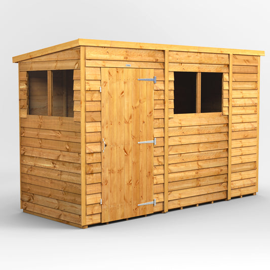 10x4 Power Overlap Pent Roof Shed