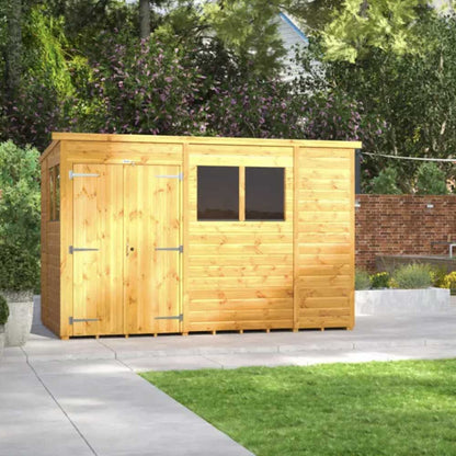 10x8 Power Tongue & Groove Pent Shed