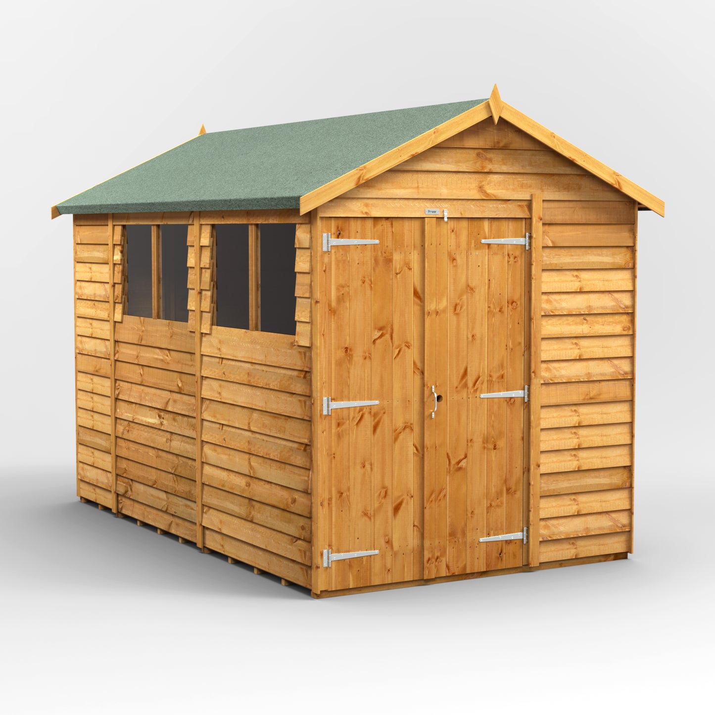 10x6 Power Overlap Apex Shed