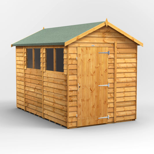 10x6 Power Overlap Apex Shed