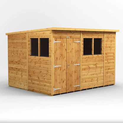 10x8 Power Tongue & Groove Pent Shed
