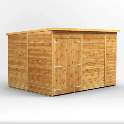 10x8 Power Tongue & Groove Pent Shed
