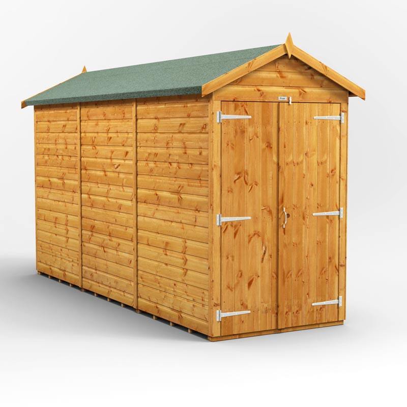 12x4 Power Tongue & Groove Apex Shed