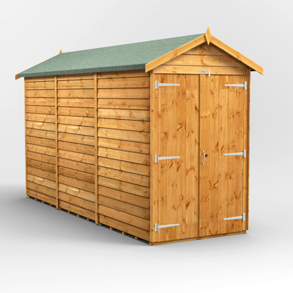12x4 Power Overlap Apex Shed