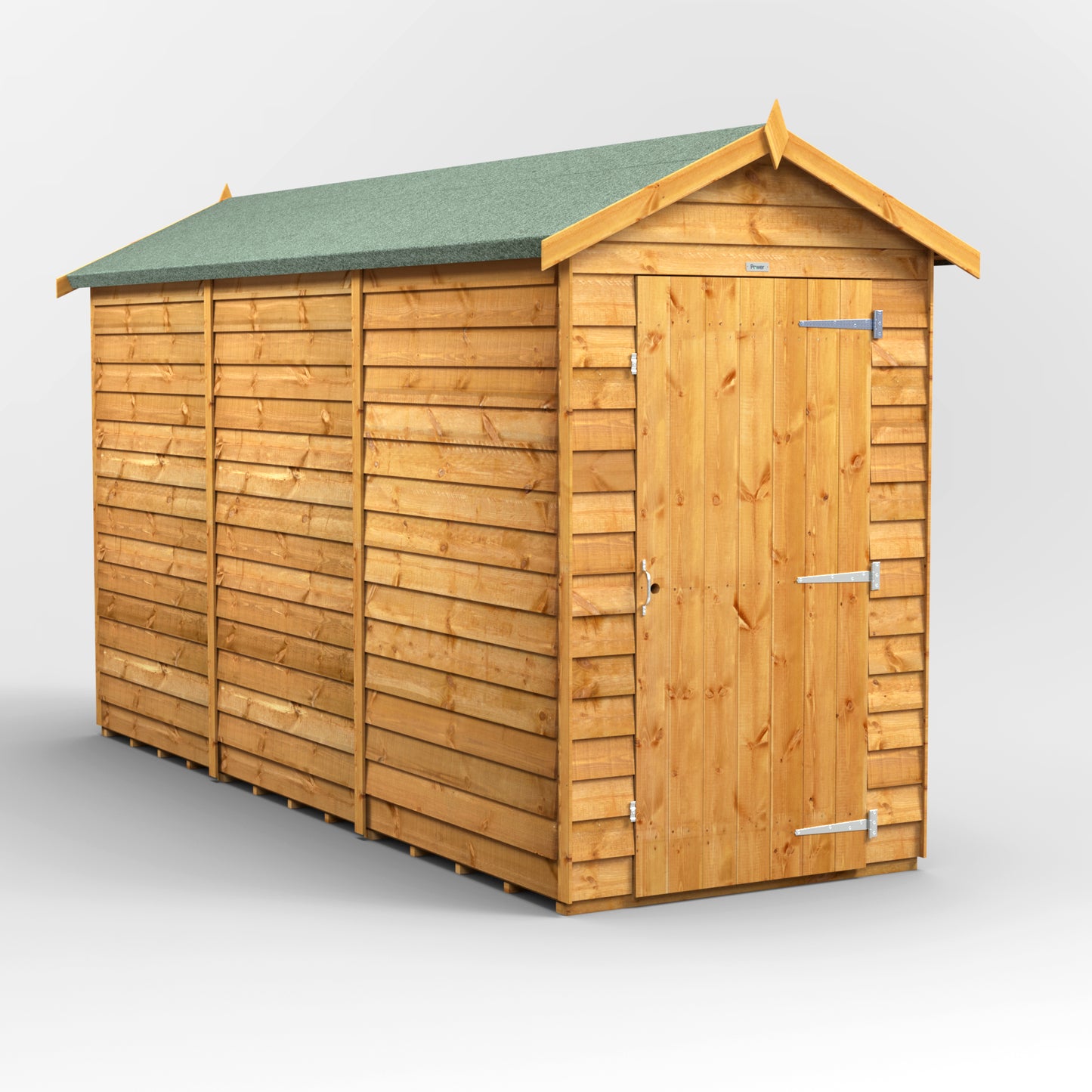 12x4 Power Overlap Apex Shed