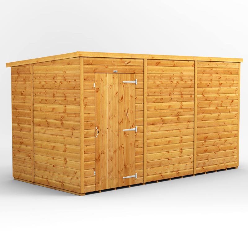 12x6 Power Tongue & Groove Pent Shed
