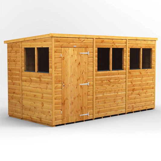 12x6 Power Tongue & Groove Pent Shed