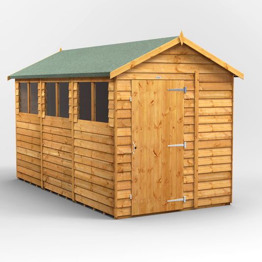 12X6 Power Overlap Apex Shed