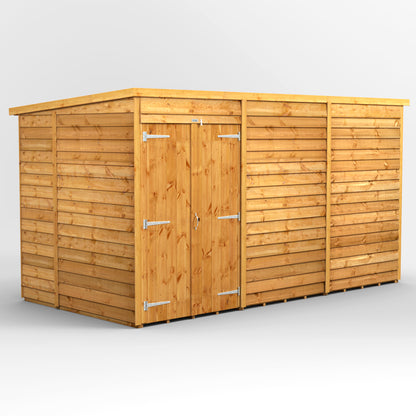 12x6 Power Overlap Pent Roof Shed
