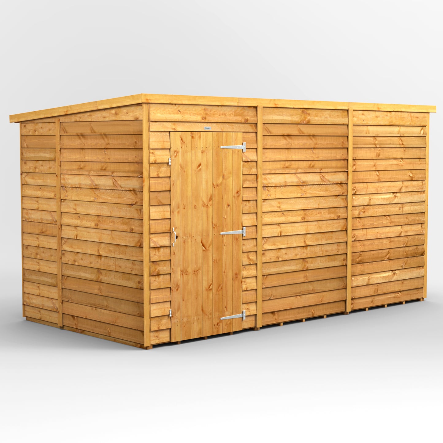 12x6 Power Overlap Pent Roof Shed