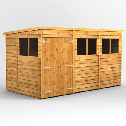 12x6 Power Overlap Pent Roof Shed