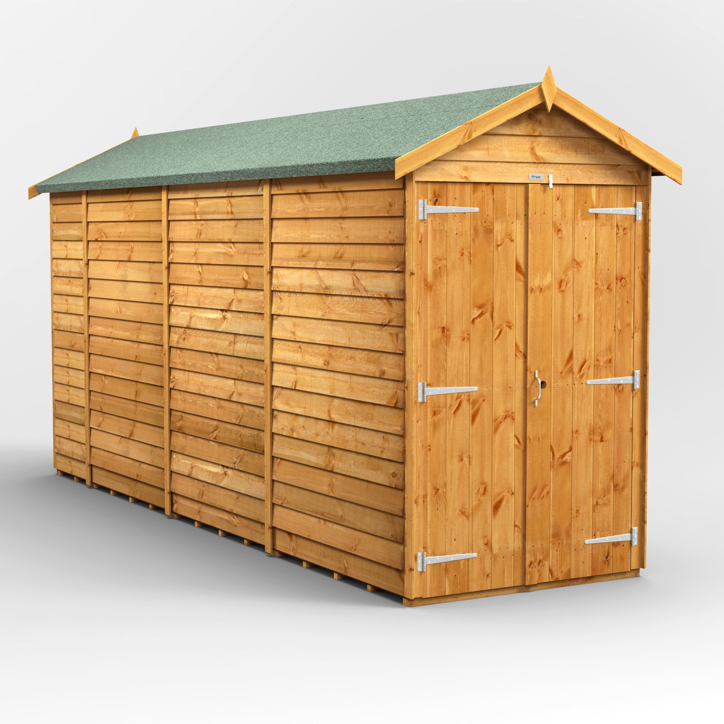 14x4 Power Overlap Apex Shed