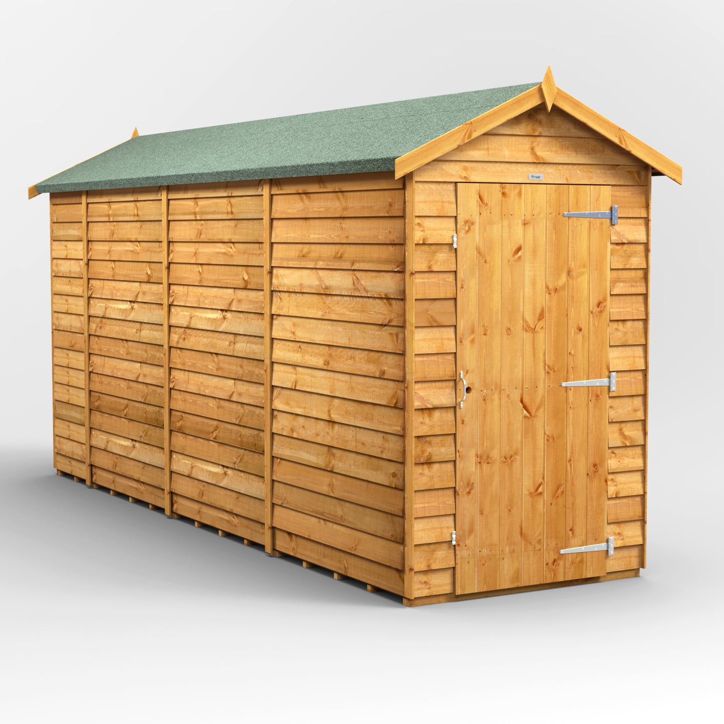 14x4 Power Overlap Apex Shed