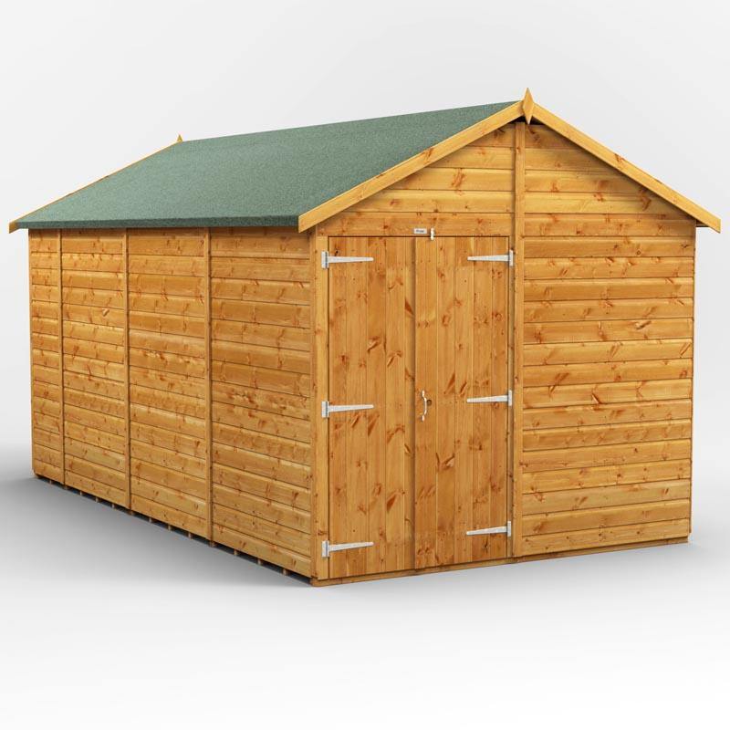 14x8 Power Tongue & Groove Apex Shed