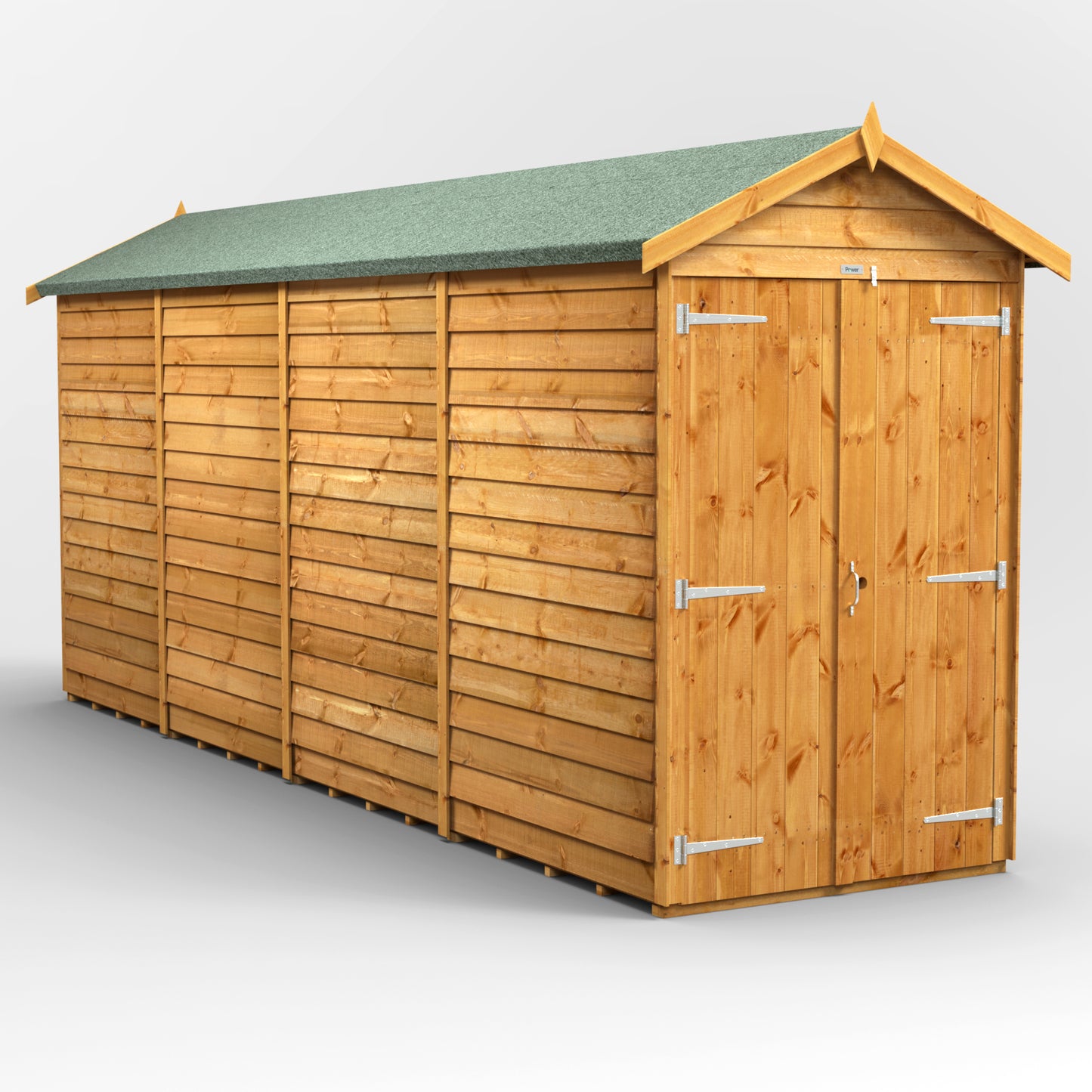 16x4 Power Overlap Apex Shed
