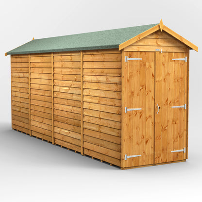16x4 Power Overlap Apex Shed
