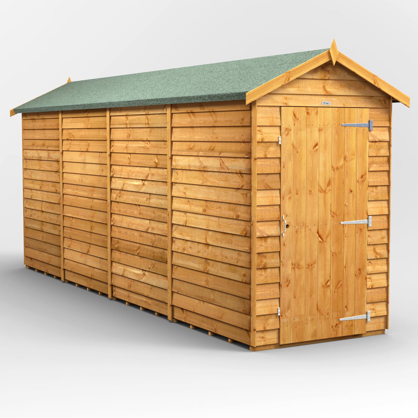 16x4 Power Overlap Apex Shed