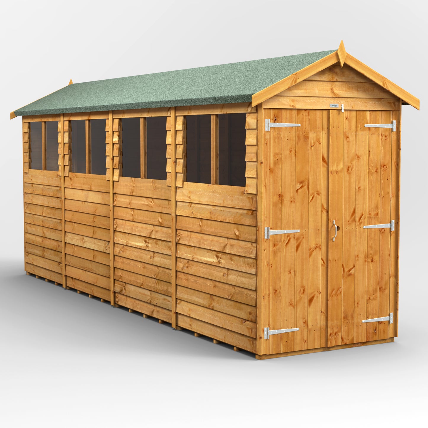16x4 Power Overlap Apex Shed
