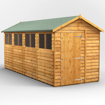 16x6 Power Overlap Apex Shed