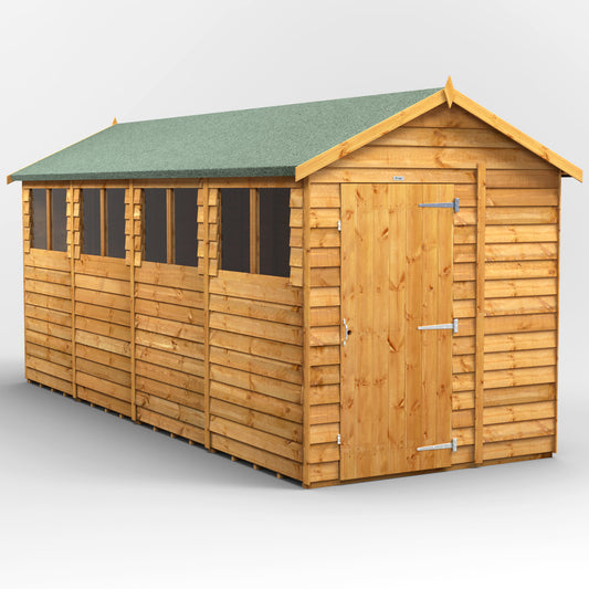 16x6 Power Overlap Apex Shed