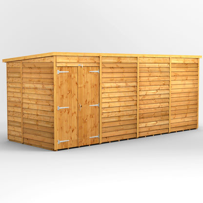 16x6 Power Overlap Pent Roof Shed