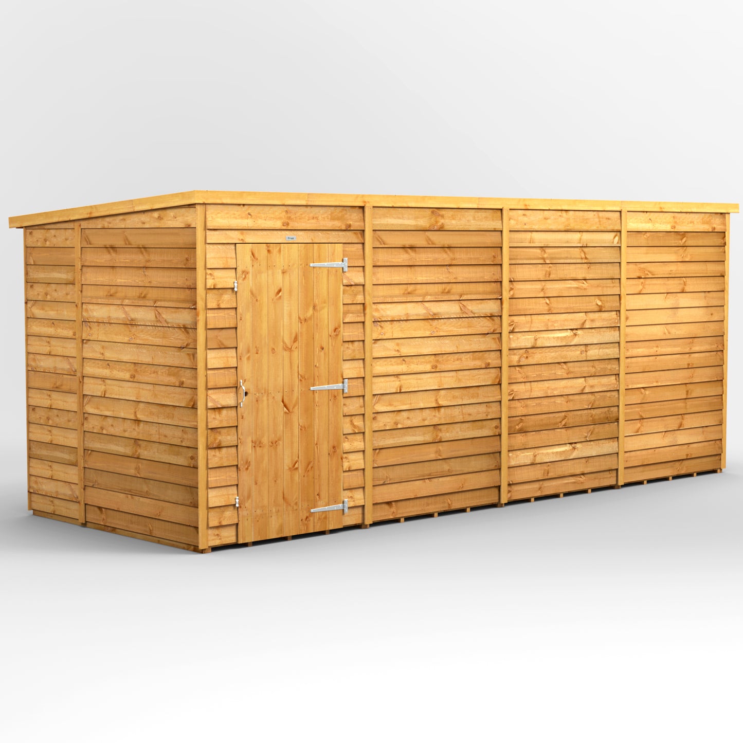 16x6 Power Overlap Pent Roof Shed