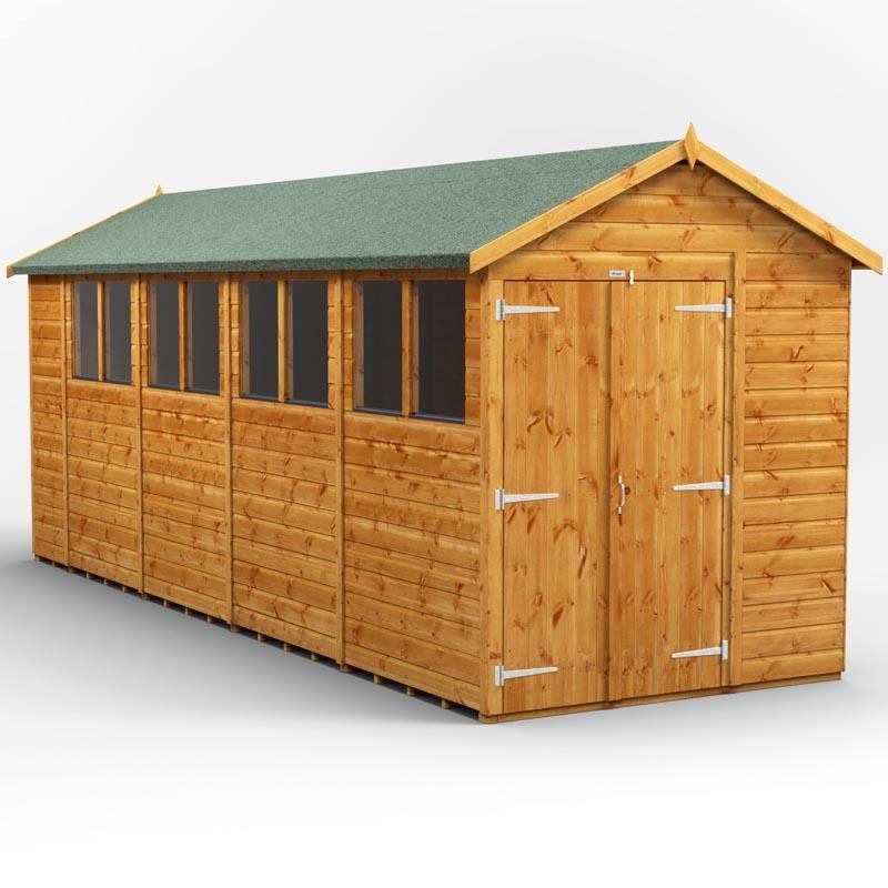 18x6 Power Tongue & Groove Apex Shed