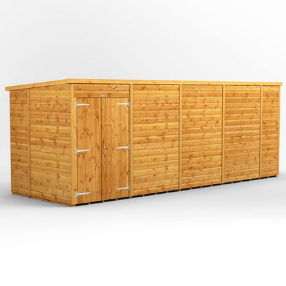 18x6 Power Tongue & Groove Pent Shed