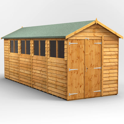 18x6 Power Overlap Apex Shed